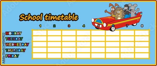 school timetable