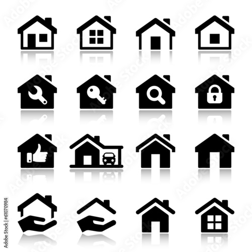 house iconset with reflex