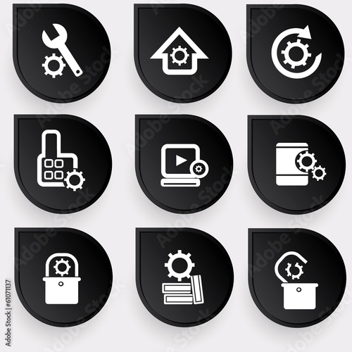 Gears icons,vector