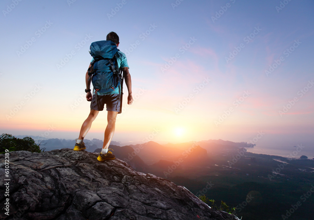 Fototapeta premium Hiker