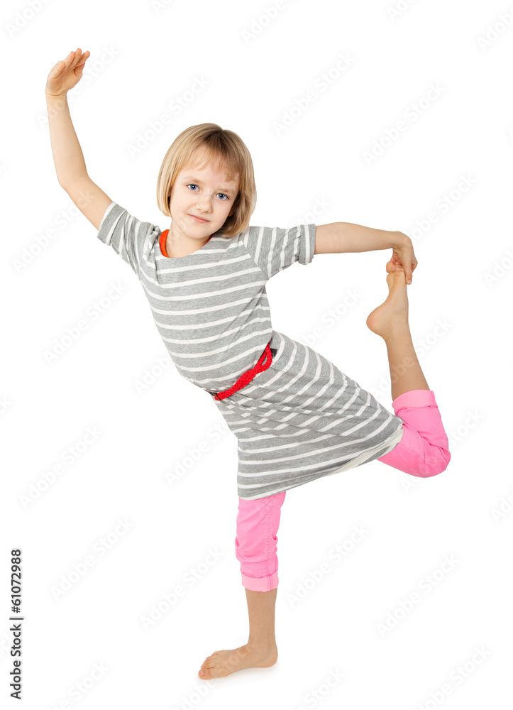 young girl doing gymnastics young girl doing gymnastics