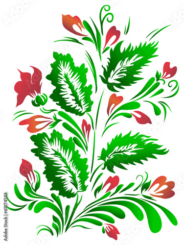 Decorative Flowers Composition