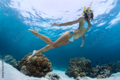 Canvas Print Snorkeling