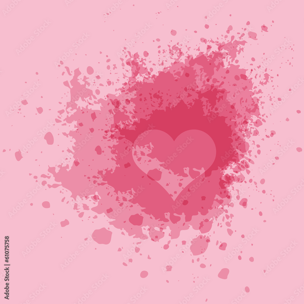 vintage. heart. background. grunge. vector. pink. rose