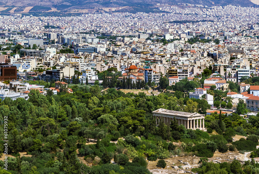 Fototapeta premium view of Athens from the Acropolis