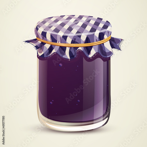 Vector Illustration of Homemade Jam