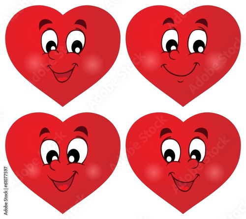 Valentine hearts thematic set 1