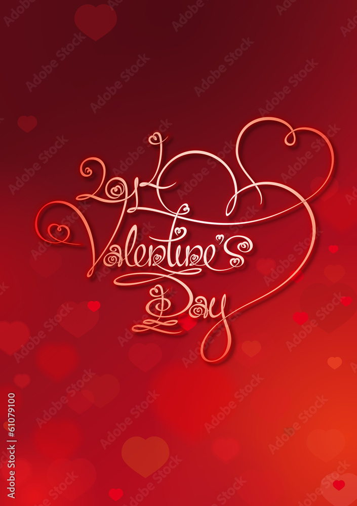 Valentines Card - 2014 Valentines Day - Red