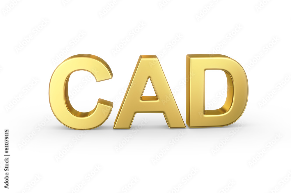 Golden 3D CAD currency shortcut isolated with clipping path Golden 3D CAD currency shortcut isolated with clipping path
