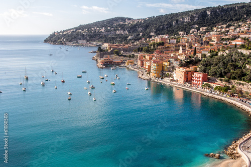 Beach of Eze sur mer in south france