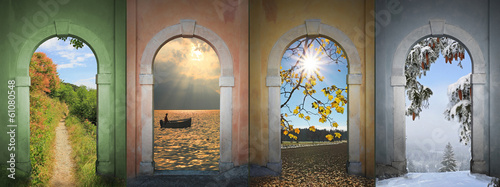 Vier Jahreszeiten -  Collage 5