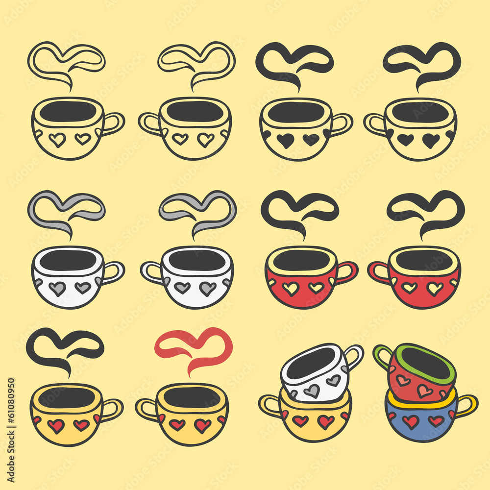 Cup (mug) of hot drink (coffee, tea etc)