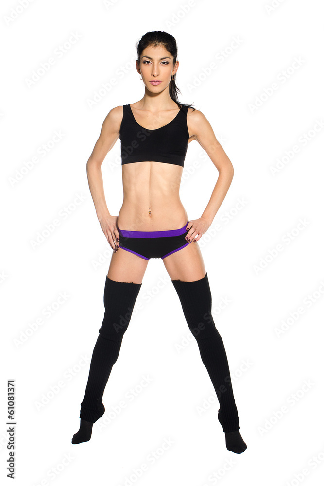 Slim sporty girl Slim sporty girl
