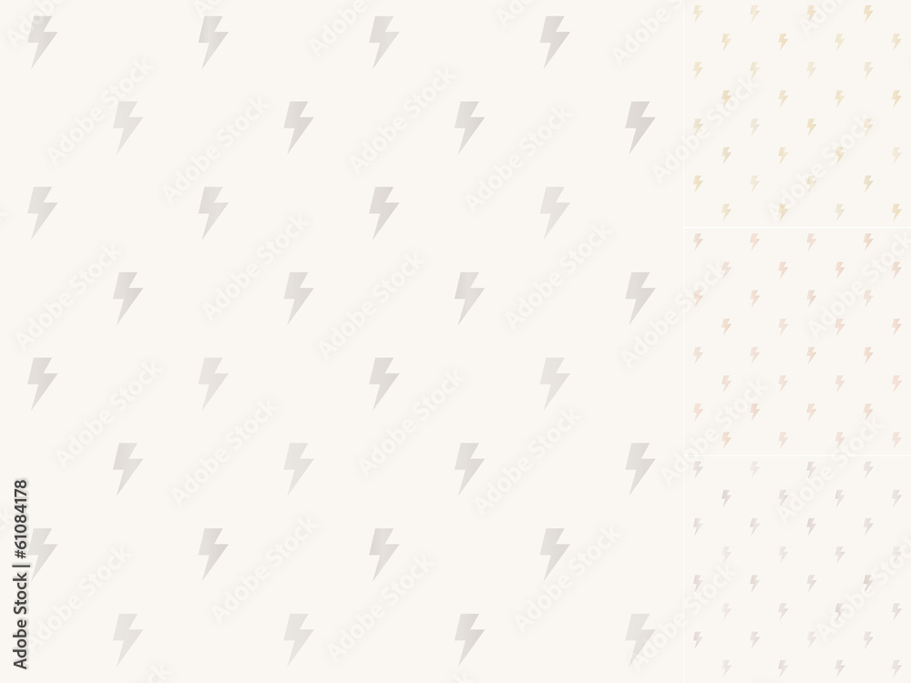 seamless thunder pattern with silver, gold, bronze gradient