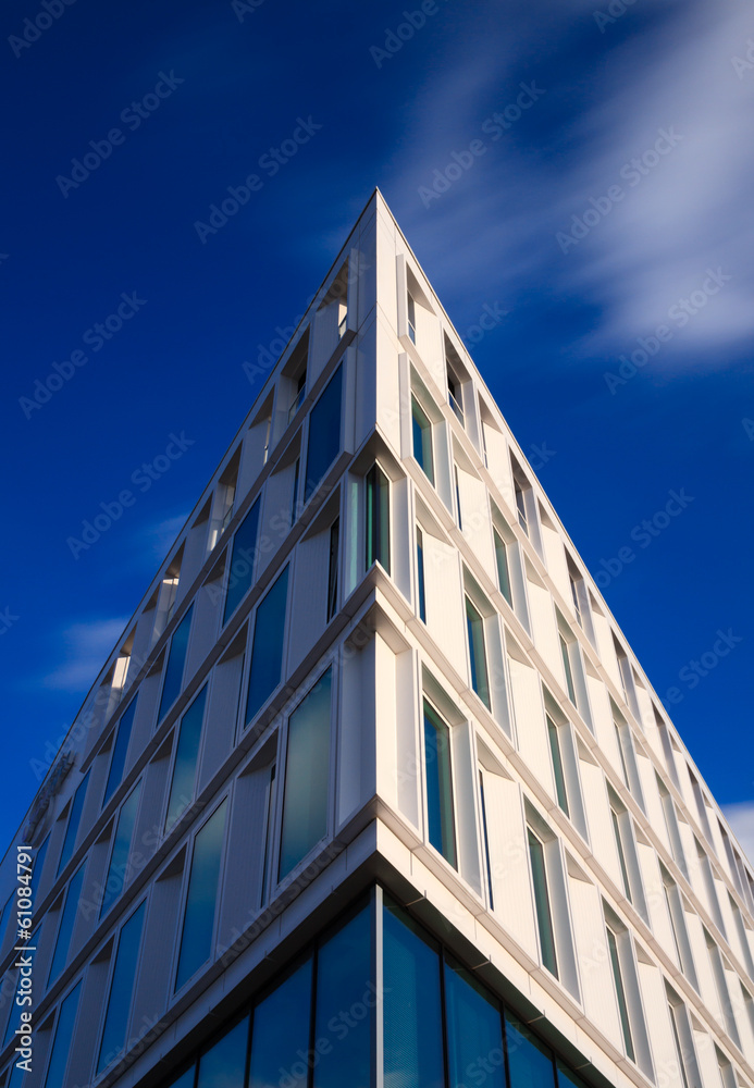 Corner of an modern office building Corner of an modern office building
