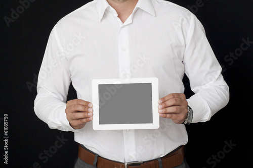 screen of a digital tablet