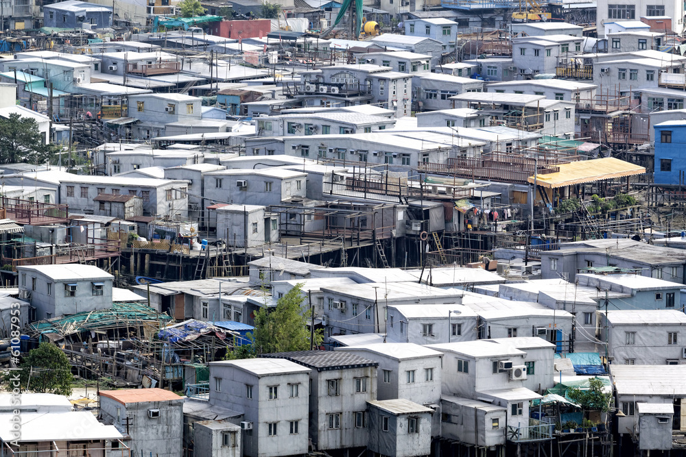 Tai O, an fishing village in Hong Kong. Tai O, an fishing village in Hong Kong.