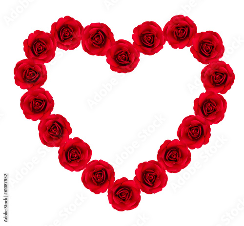 Herz aus Roten Rosen