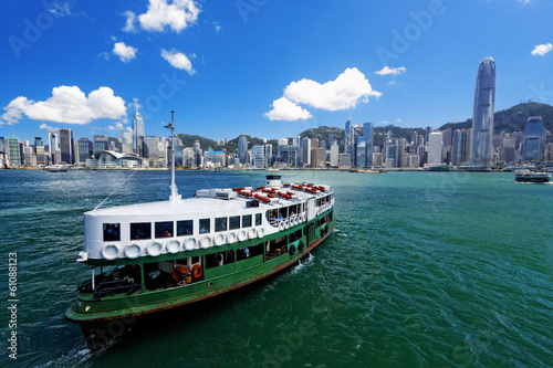 Obraz na płótnie Victoria Harbor of Hong Kong w salonie