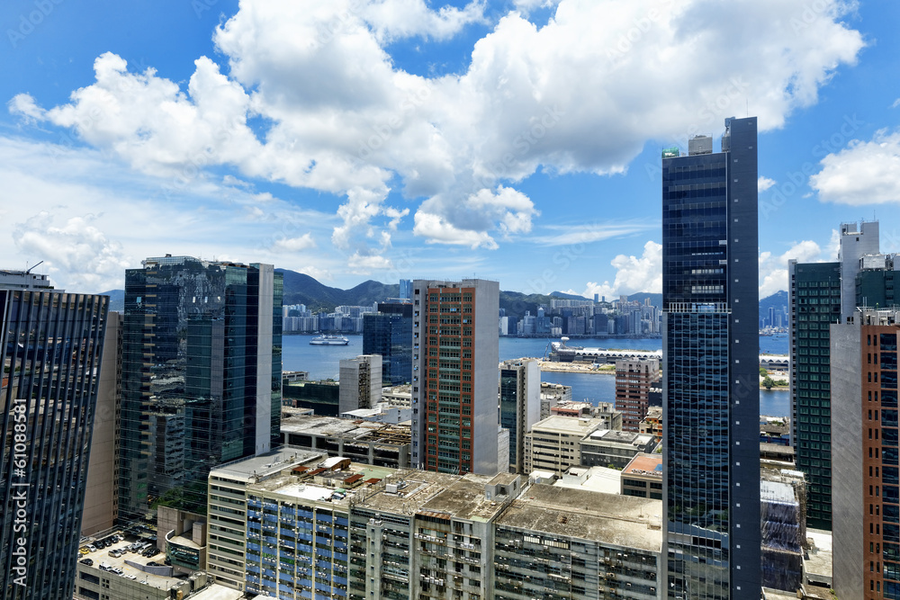 office buildings at day, hongkong kwun tong