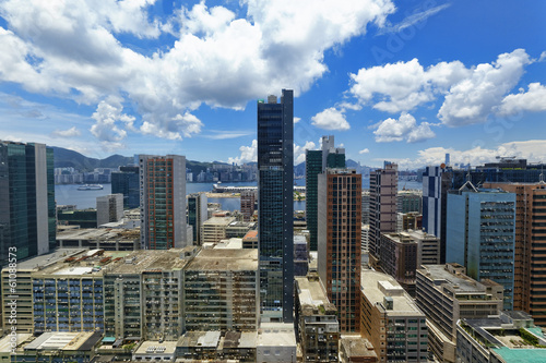 Photography office buildings at day, hongkong kwun tong