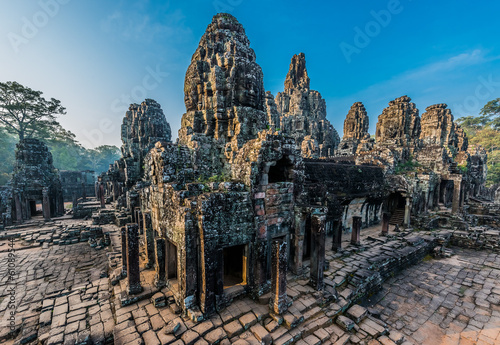 prasat bayon temple angkor thom cambodia photo