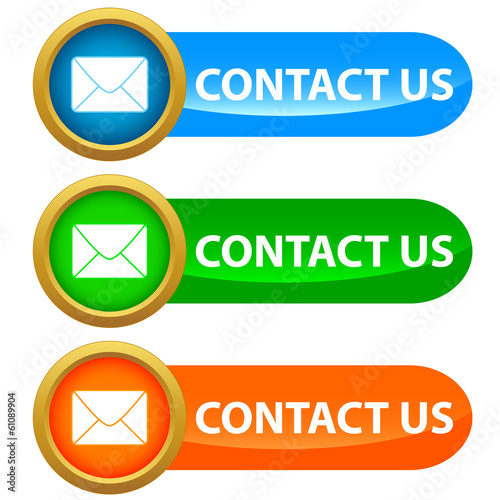 Set of contact us buttons