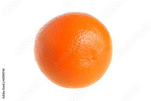 One orange isolated on white