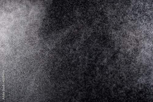 Abstract splashes of water on a black background