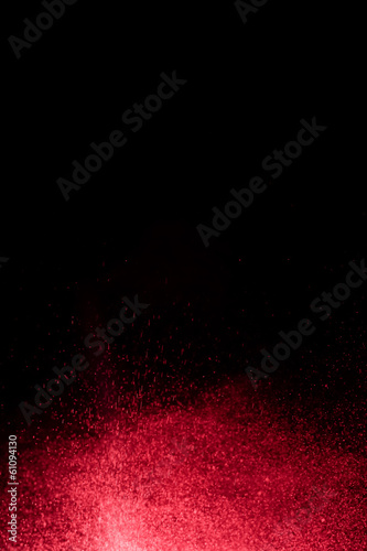 Abstract splashes of water on a black background