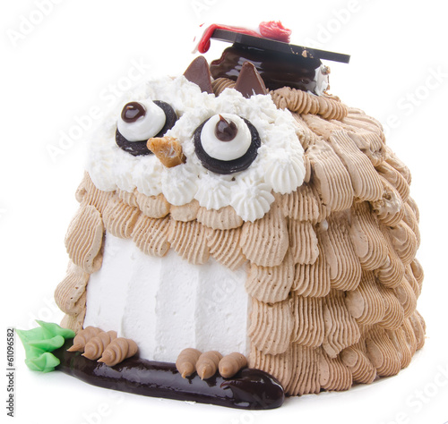 cake, Ice-cream cake on background