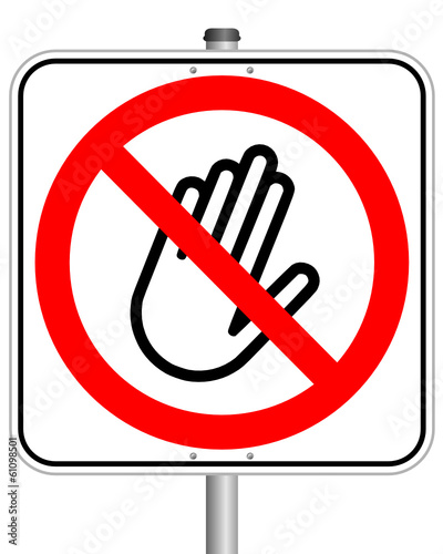 Unbefugt Hand  #140204-svg01
