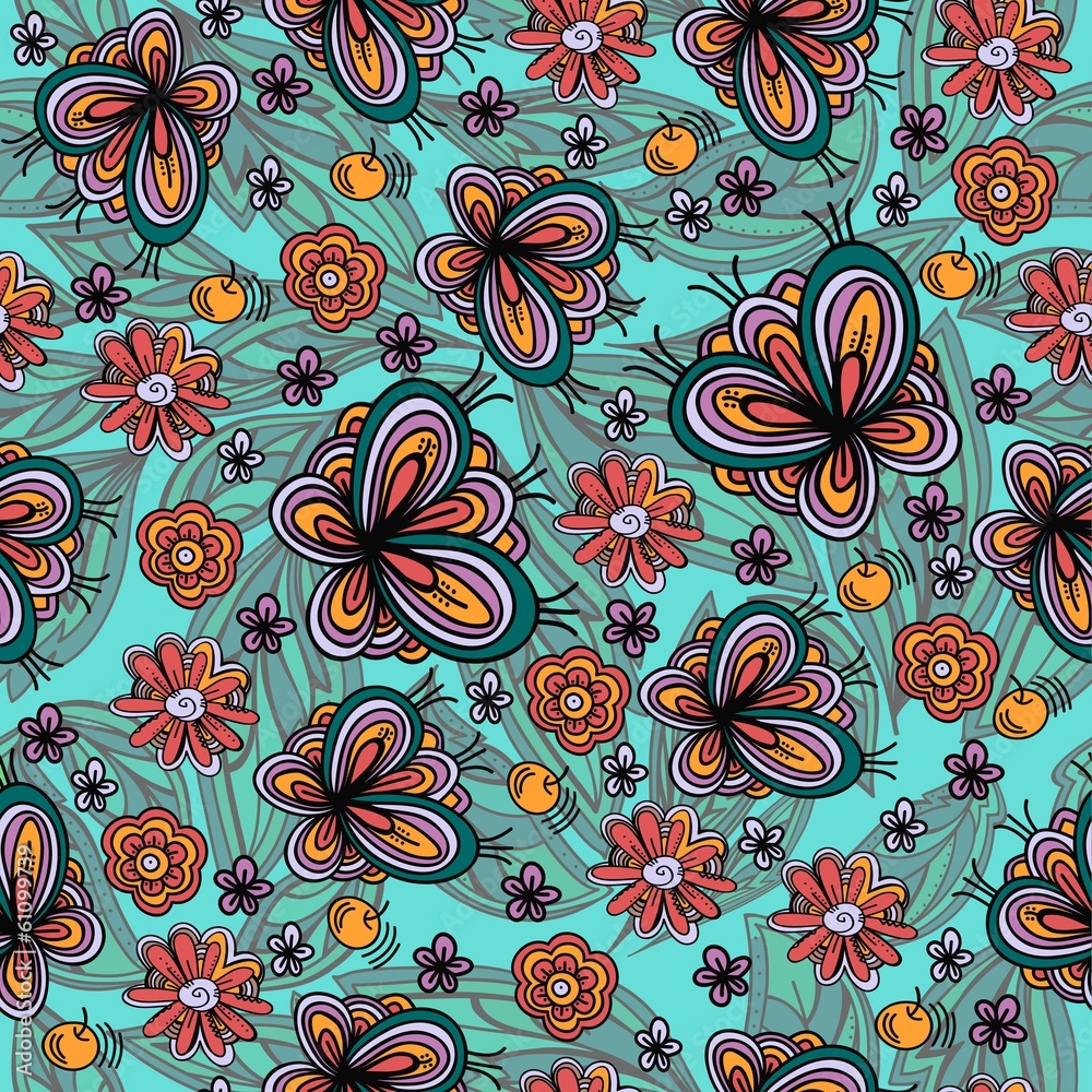 Seamless texture with butterflies.Vector pattern Seamless texture with butterflies.Vector pattern