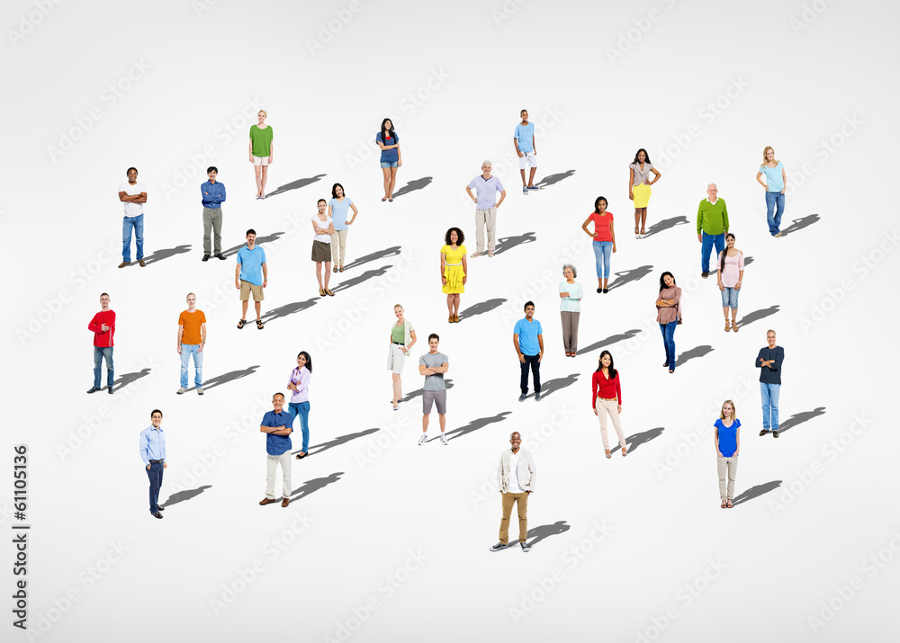 Large group of Mul-ti Ethnic people Large group of Mul-ti Ethnic people