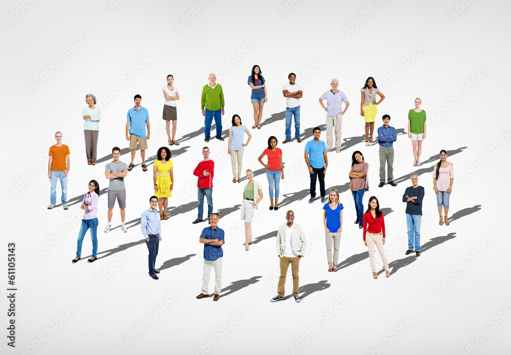 Large group of Mul-ti Ethnic people Large group of Mul-ti Ethnic people