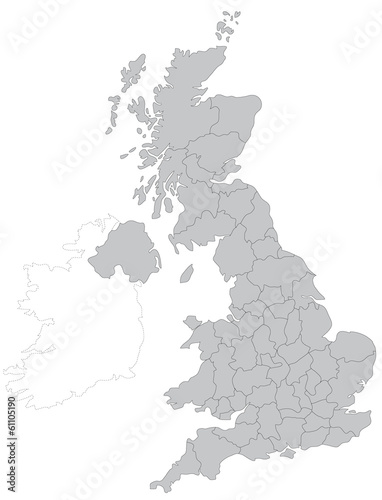 イギリスの地図