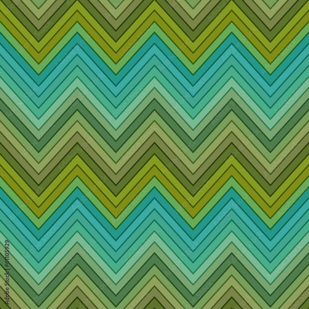 seamless multicolor green horizontal fashion chevron pattern