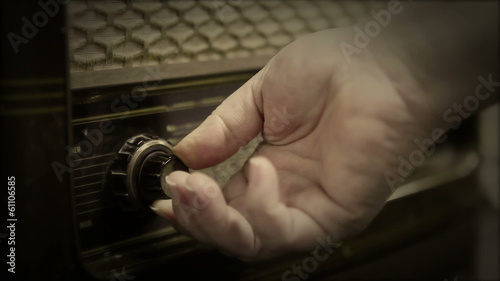 Very old Retro Radio, Close Up