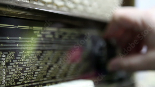 Very old Retro Radio, Close Up