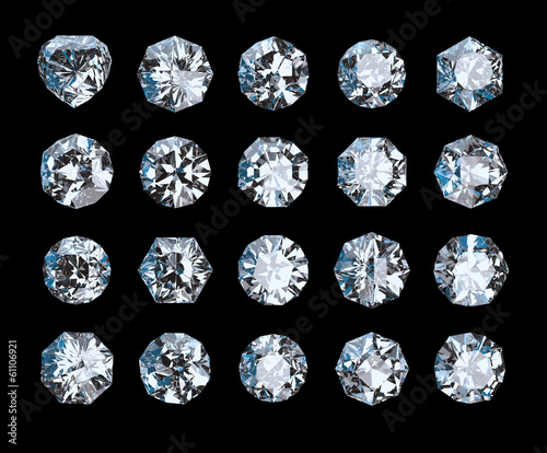 set of diamonds
