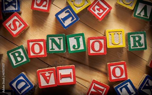 Принти на полотні Bonjour French immersion