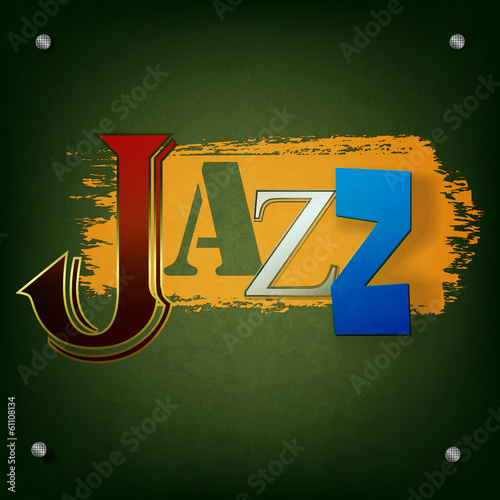 Abstract jazz music background