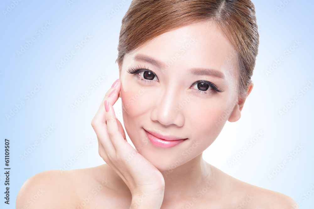 Fototapeta premium attractive skin care woman face