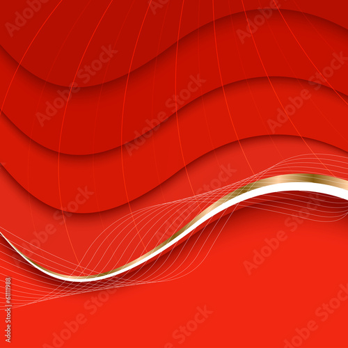 Abstract red background. Vector Illustration