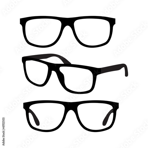 glasses vector set