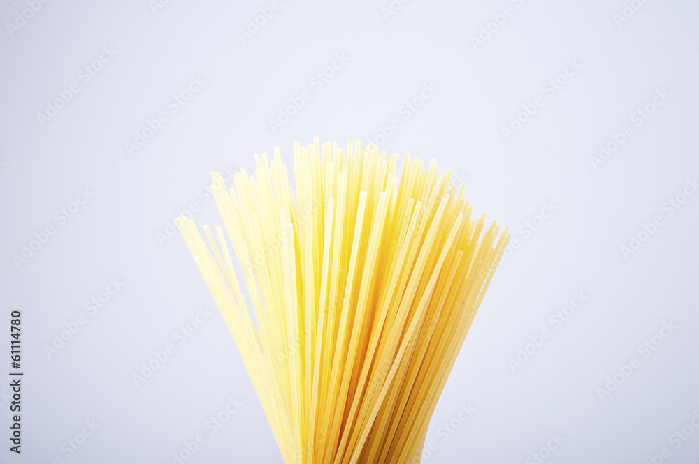 Bunch of spaghetti isolated on white background Bunch of spaghetti isolated on white background