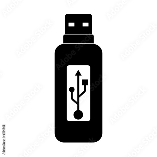 Vector usb flash drive icon