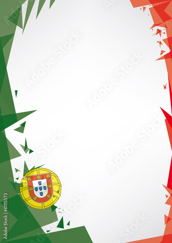 background origami of Portugal