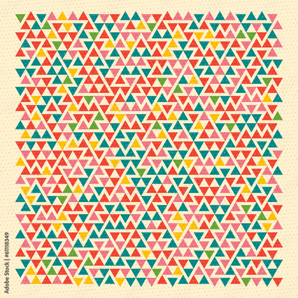 Geometric retro background