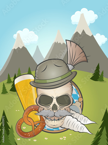 bayern hintergrund bier brezen